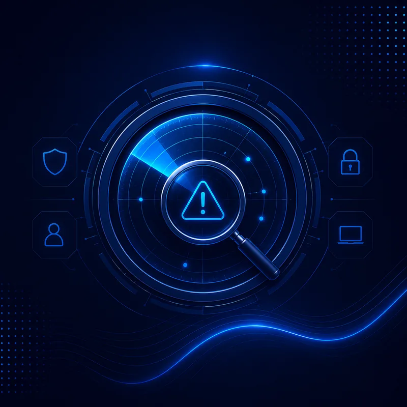 Security threat monitoring illustration